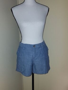 Merona Blue Linen-Blend Women's Shorts